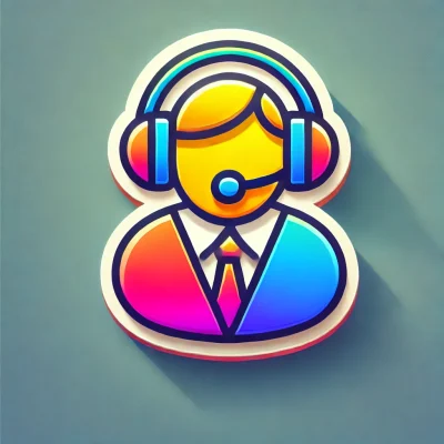 DALL·E 2025-02-24 14.26.24 – A colorful, professional website icon representing ‘Customer Support’. The icon features a headset with a support agent icon, designed in a modern sty DALL·E 2025-02-24 14.26.24 - A colorful, professional website icon representing 'Customer Support'. The icon features a headset with a support agent icon, designed in a modern sty